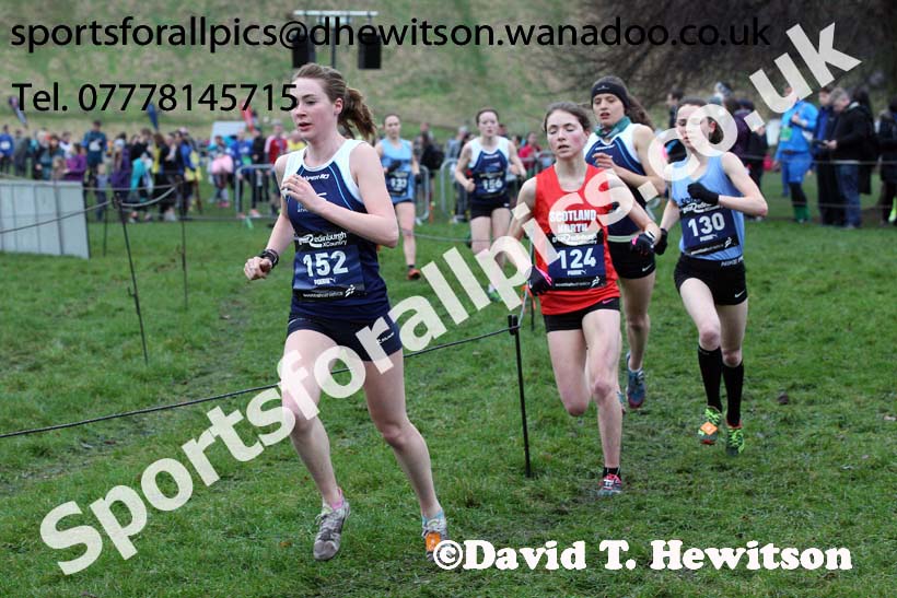 Senior and junior womens Inter-District, 2017 Great Edinburgh Cross Country. Photo: David T. Hewitson/Sports for All PIcs